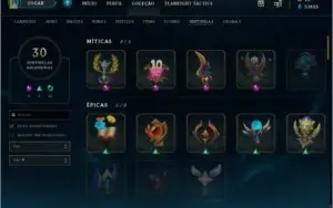 CONTA LOL LVL 242/ PLATINA 1/ TODOS OS CAMPEOES/ 231 SKINS