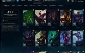 CONTA LOL LVL 242/ PLATINA 1/ TODOS OS CAMPEOES/ 231 SKINS