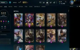 Conta League of Legends de 8 anos