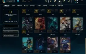 Mestre com 30 Champs e 5 Skins ( 205 PDL )