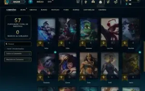 Mestre com 30 Champs e 5 Skins ( 205 PDL )