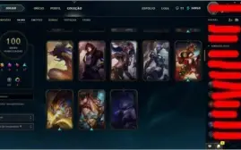 Conta League Of Legends 118 champs - 100 skins - 34.950 EA
