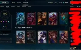 Conta League Of Legends 118 champs - 100 skins - 34.950 EA