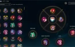 Conta Mestre/330 Skins/LvL 527 - All Champs - 501 Icones