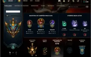Conta Ouro 4 Com Twitch medieval + Warwick Selvagem (raras)