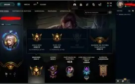 CONTA LOL NIVEL 355, FALTAM 8 CHAMPS E 75 SKINS