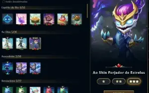 Conta league of legends com 382 (5 ultimetes/ 28 lendarias)