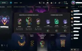 Conta league of legends com 382 (5 ultimetes/ 28 lendarias)