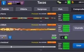 8 Ball Poll: Vendo contas miniclip com tacos Full.