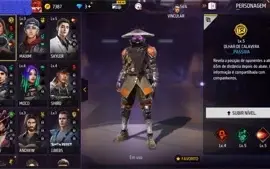 conta freefire mestre cheia de skin barata