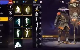 conta freefire mestre cheia de skin barata