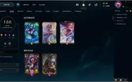 Conta LOL ANTIGA 166 SKINS