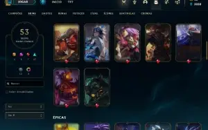 conta league of legends