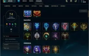 Conta League of Legends Platina 2 - 63 campeões / 24 Skins