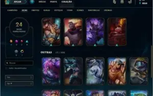Conta League of Legends Platina 2 - 63 campeões / 24 Skins