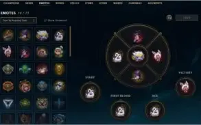 Conta Platina com todos os champions e 383 skins