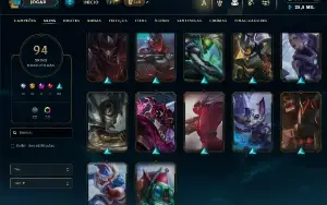 Conta De League Of Leagends/Full Acesso/94 Skins/Level 534 /