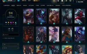 Conta De League Of Leagends/Full Acesso/94 Skins/Level 534 /