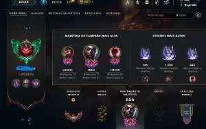 Conta De League Of Leagends/Full Acesso/94 Skins/Level 534 /