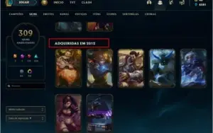 Conta de League Of Legends desde 2012 (309 Skins)!