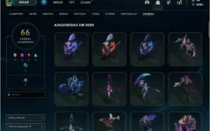 Conta de League Of Legends desde 2012 (309 Skins)!