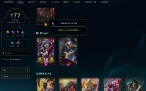 conta lol 2015, pax sivir, todos champs, icones raros.