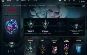 CONTA LOL PLATINA II TODOS CAMPEÕS + 173 SKINS