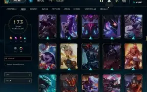 CONTA LOL PLATINA II TODOS CAMPEÕS + 173 SKINS