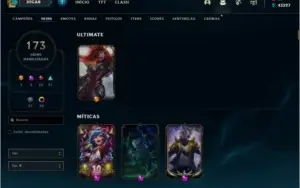 CONTA LOL PLATINA II TODOS CAMPEÕS + 173 SKINS