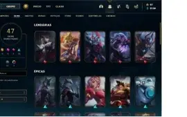 CONTA DE LOL PLATINA 4 SOLO DUO E PLATINA 1 FLEX (EX-DIMA 4)