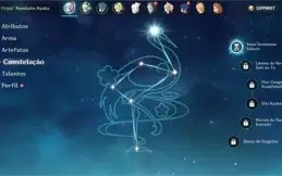 CONTA COM KAMISATO AYAKA C1 XINGQIU E OUTROS, AR 34