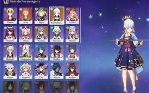 CONTA COM KAMISATO AYAKA C1 XINGQIU E OUTROS, AR 34