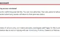 Conta Facebook Ads On - Reestabelecida