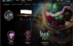 Conta lol plat 4 200+ Skina Pax sivir e corki ovni
