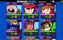 Conta Brawl Stars LVL113 56 Brawlers 19 Skins 21k