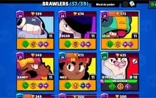 Conta Brawl Stars LVL113 56 Brawlers 19 Skins 21k