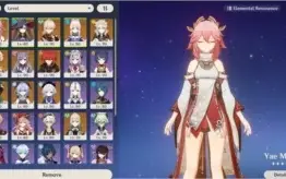 Ar57 yae kazuha ganyu mona kokomi venti albedo keqing+++