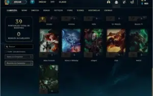 Conta ouro 4 baratinha com 5 skins e 26 champs