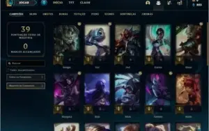 Conta ouro 4 baratinha com 5 skins e 26 champs