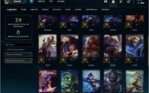 Conta ouro 4 baratinha com 5 skins e 26 champs