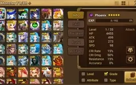 Reroll Summoners War lvl10 com Fenix Dark - Jaara +500 gemas
