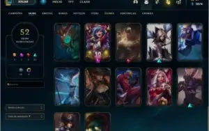 CONTA LOL DIAMANTE 4 - 52 skins - 61 campeões.