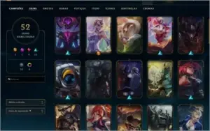 CONTA LOL DIAMANTE 4 - 52 skins - 61 campeões.