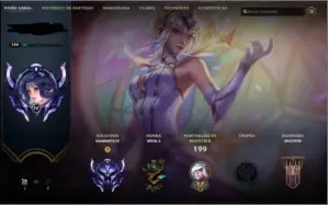 CONTA LOL DIAMANTE 4 - 52 skins - 61 campeões.