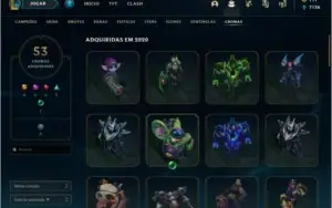 Conta ouro lol 230+ skins