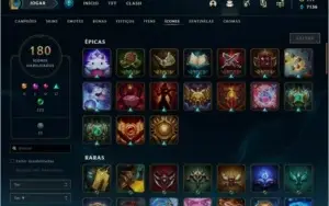 Conta ouro lol 230+ skins
