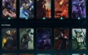 Conta lol Platina 2 50 Skins 1000 RP e 5K EA