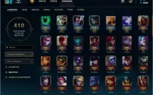 Conta diamante 2, 112 Campeões, 61 skins