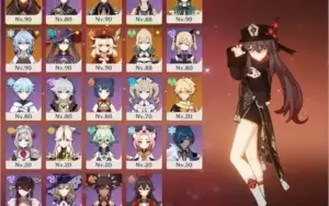 AR 56 HUTAO+HOMA/GANYU+AMOS/MONA/VENTI/ZHONGLI/KLEE/JEAN