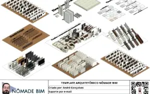 Template Arquitetônico REVIT + Biblioteca de Famílias 23GB